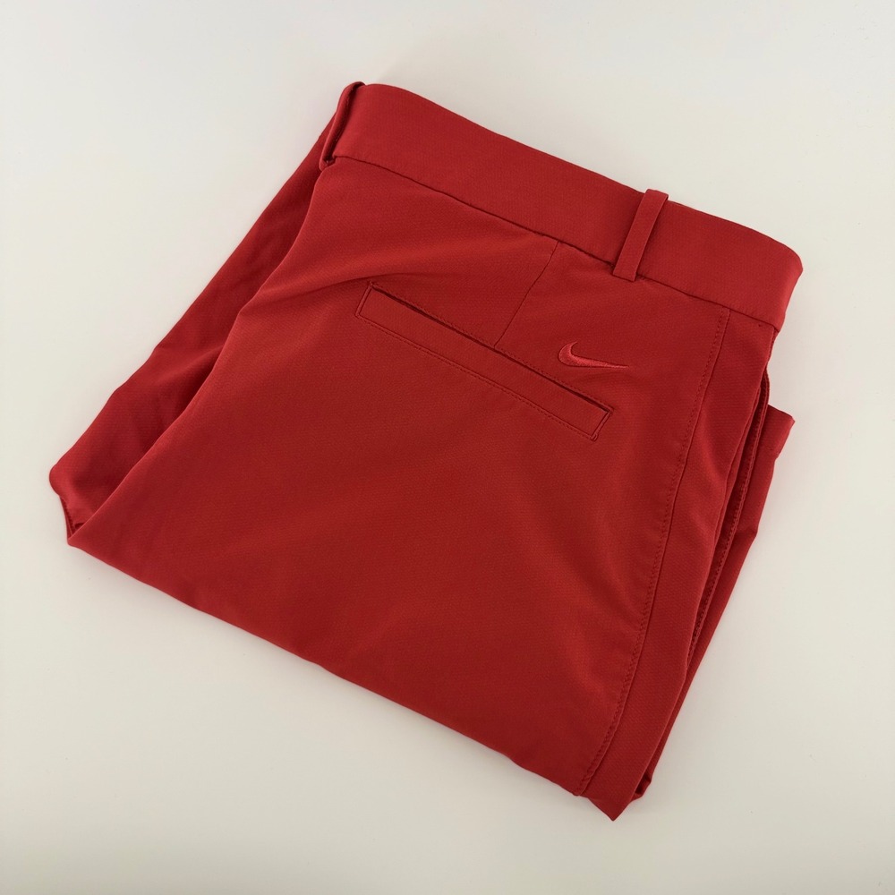 Nike Dri-FIT Hybrid Golf Short Red Performance Standard Fit 34 Preppy AJ5495-609